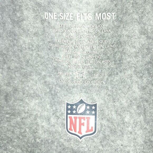New Era Team NFL Raiders est. 1960 -NFL 100th ann. Knit Pom Hat-OSFM Unisex - Picture 4 of 4